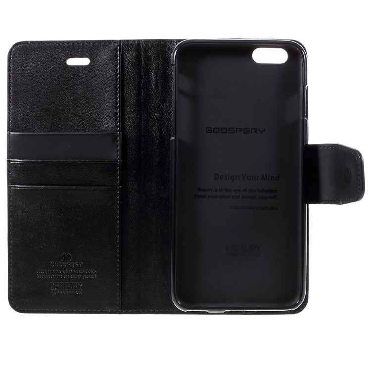 MERCURY GOOSPERY Sonata Diary Wallet Leather Case for iPhone 6s Plus / 6 Plus - Black-10
