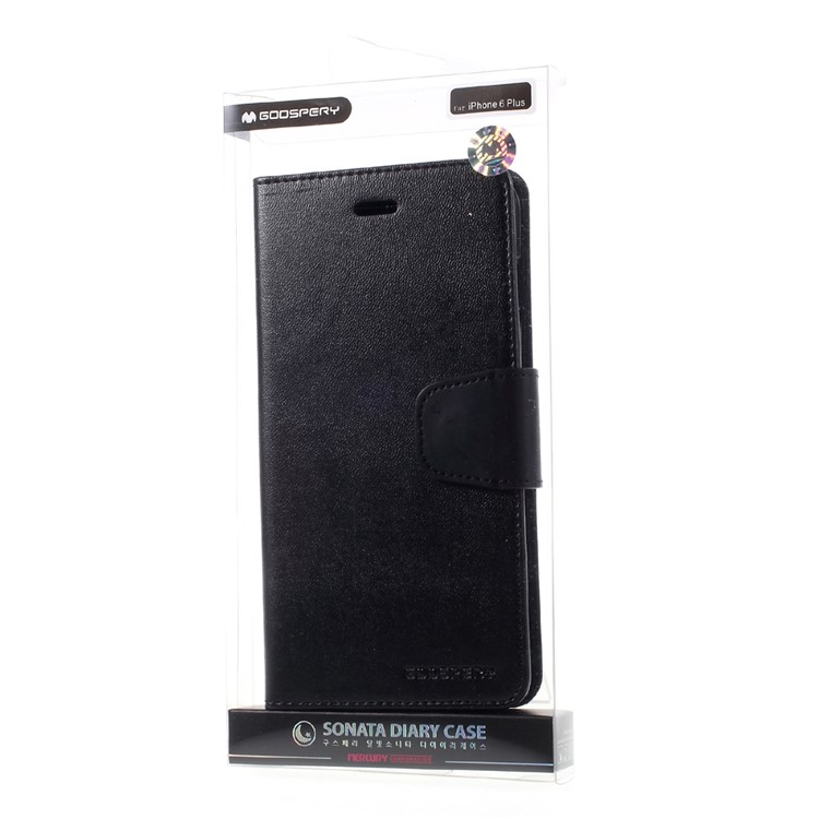 MERCURY GOOSPERY Sonata Diary Wallet Leather Case for iPhone 6s Plus / 6 Plus - Black-11