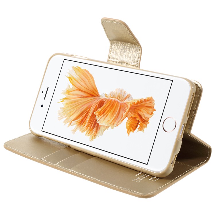 MERCURY GOOSPERY Sonata Diary Leather Case for iPhone 6s Plus / 6 Plus - Gold-4