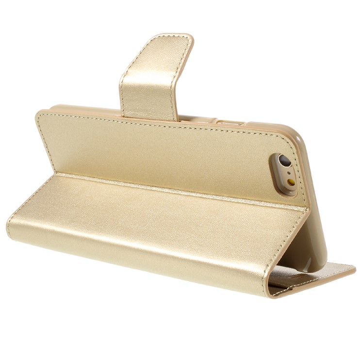MERCURY GOOSPERY Sonata Diary Leather Case for iPhone 6s Plus / 6 Plus - Gold-5