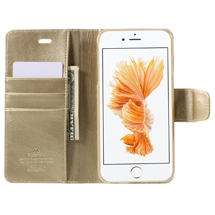 MERCURY GOOSPERY Sonata Diary Leather Case for iPhone 6s Plus / 6 Plus - Gold-6