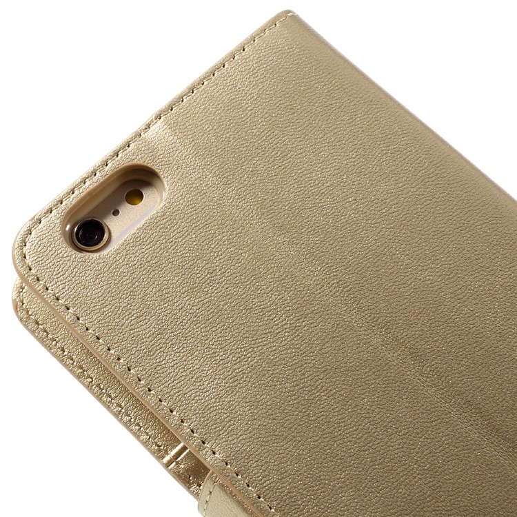 MERCURY GOOSPERY Sonata Diary Leather Case for iPhone 6s Plus / 6 Plus - Gold-9