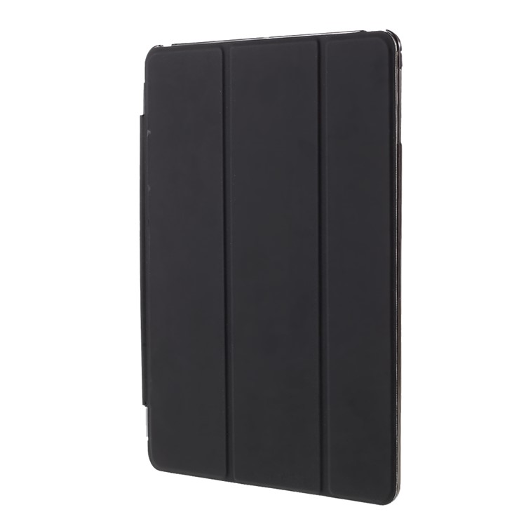 Black Tri-fold Leather Single Front Smart Cover + Back PC Case for iPad Air 2-3