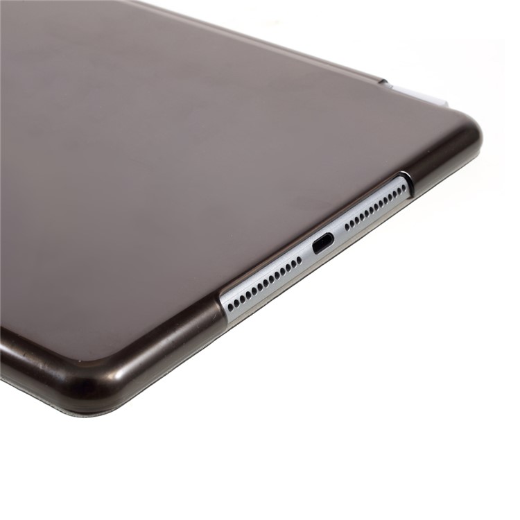 Black Tri-fold Leather Single Front Smart Cover + Back PC Case for iPad Air 2-8