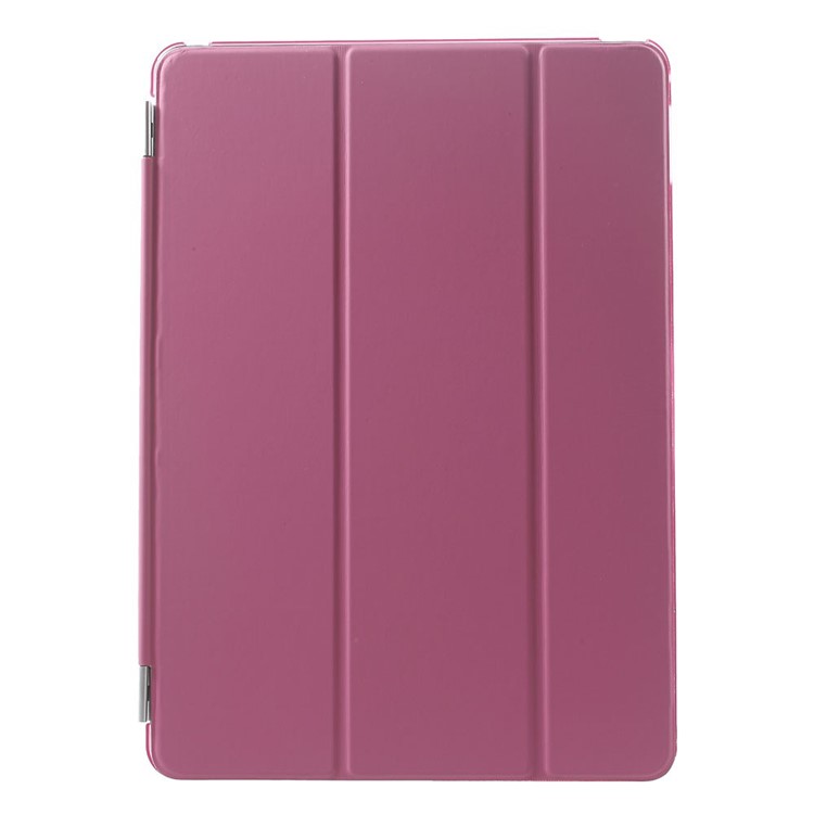 Rose for iPad Air 2 Tri-fold Single Front Smart Leather Cover + Back Plastic Shell-2