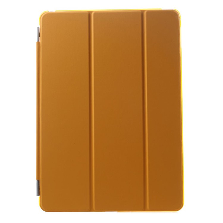 Orange Tri-fold Single Front Smart Leather Cover + Plastic Back Case for iPad Air 2-2
