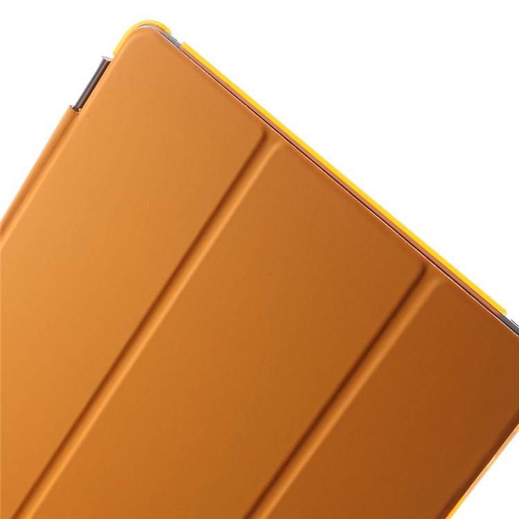 Orange Tri-fold Single Front Smart Leather Cover + Plastic Back Case for iPad Air 2-8