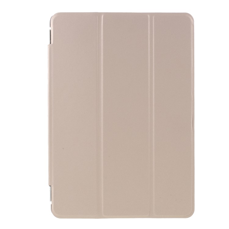 Champagne Tri-fold Single Front Smart Leather Cover + PC Back Case for iPad Air 2-2