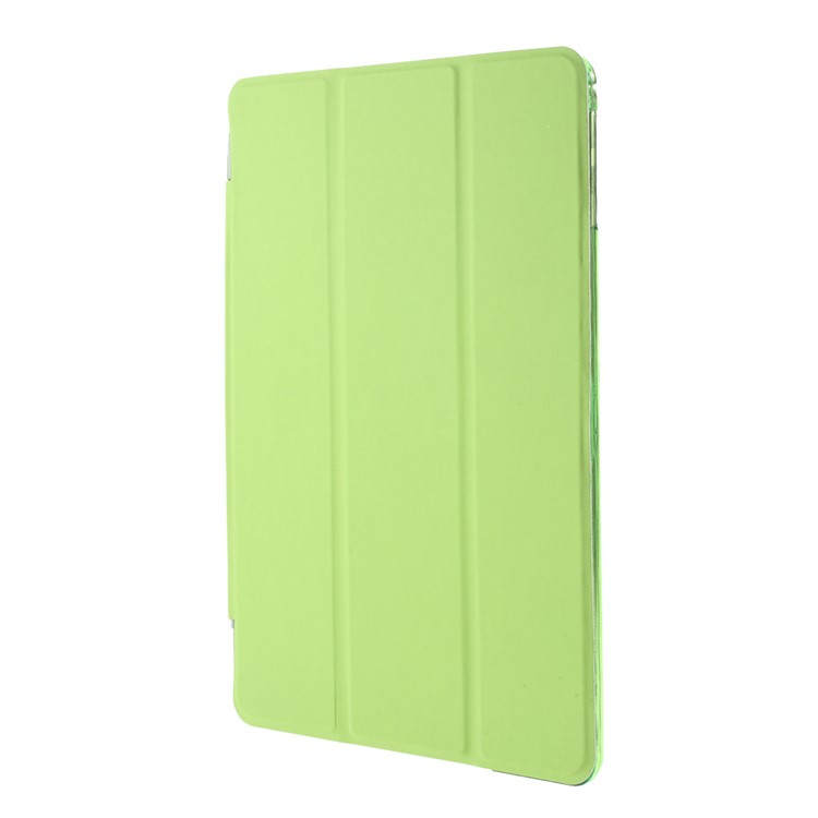 Green Tri-fold Single Front Leather Smart Cover + Back PC Shell for iPad Air 2-3
