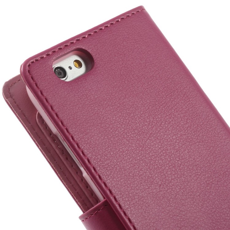 Mercury GOOSPERY Rich Diary Wallet Leather Cover for iPhone 6 Plus / 6s Plus - Rose-10