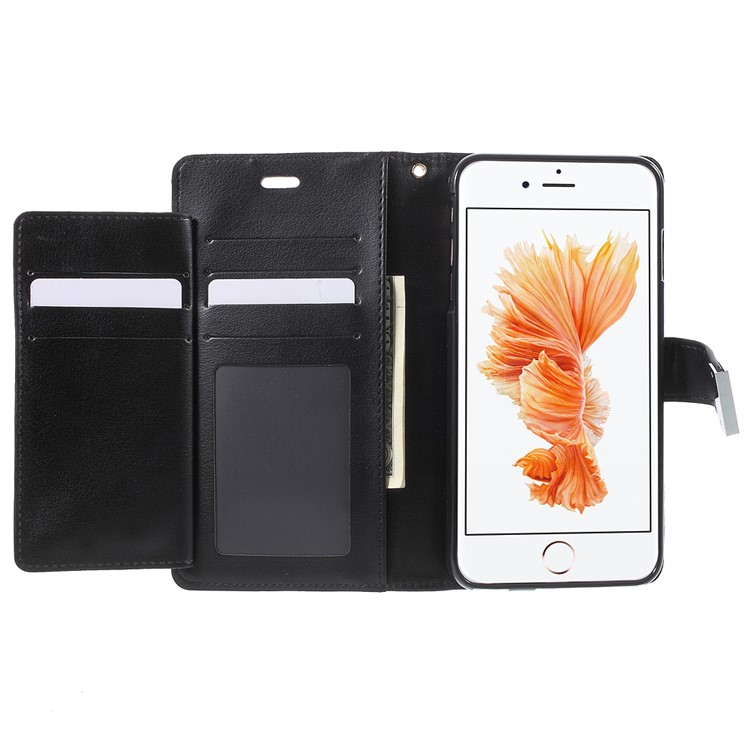 MERCURY GOOSPERY Rich Diary Leather Case for iPhone 6s Plus/6 Plus - Black-4