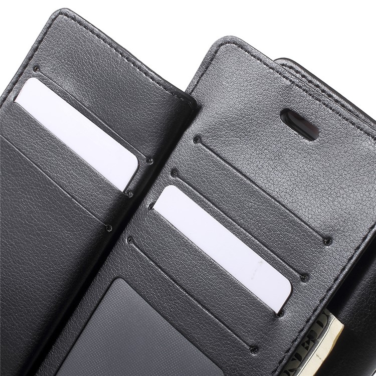 MERCURY GOOSPERY Rich Diary Leather Case for iPhone 6s Plus/6 Plus - Black-6