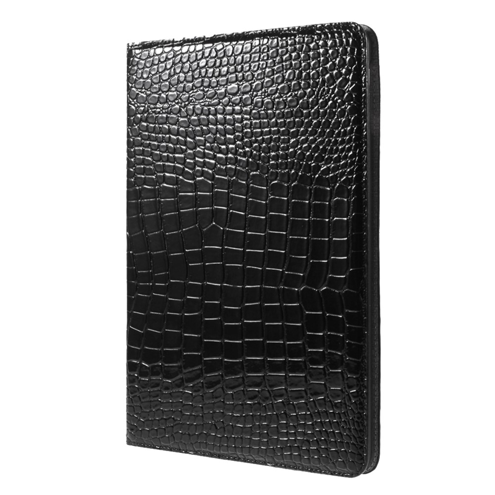 Krokodil Textur Leder Brieftasche Halterung Fall Für IPad Air 2 - Schwarz-2
