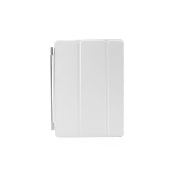 Tri-Fold Single Front Smart Leather Skin Cover Auto Sleep/Wakeup w/ Stand for iPad Air 2 - White-2