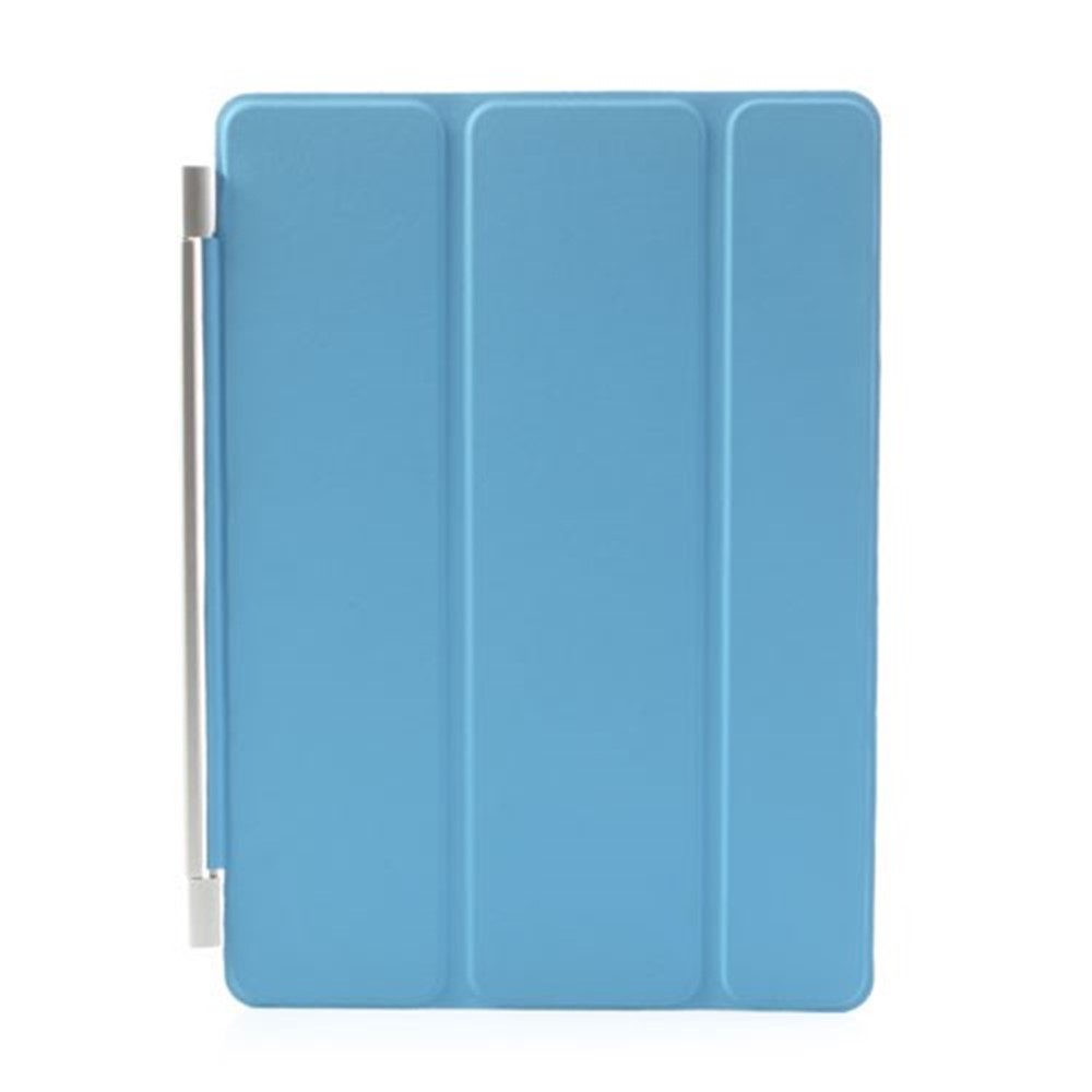 Slim Fit PU Leather Case Cover Smart Tri-Fold Protector Auto Sleep/Wakeup for iPad Air 2 - Blue-2