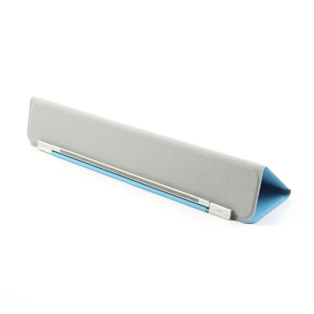 Slim Fit PU Leather Case Cover Smart Tri-Fold Protector Auto Sleep/Wakeup for iPad Air 2 - Blue-4