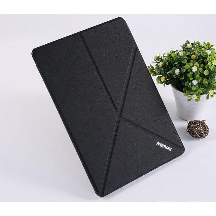 REMAX Transformer Series for iPad Air 2 Origami Stand Smart Leather Case - Black-2