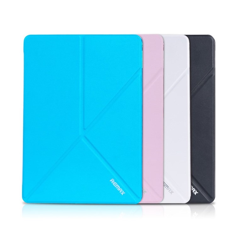 REMAX Transformer Series for iPad Air 2 Origami Stand Smart Leather Case - Black-5