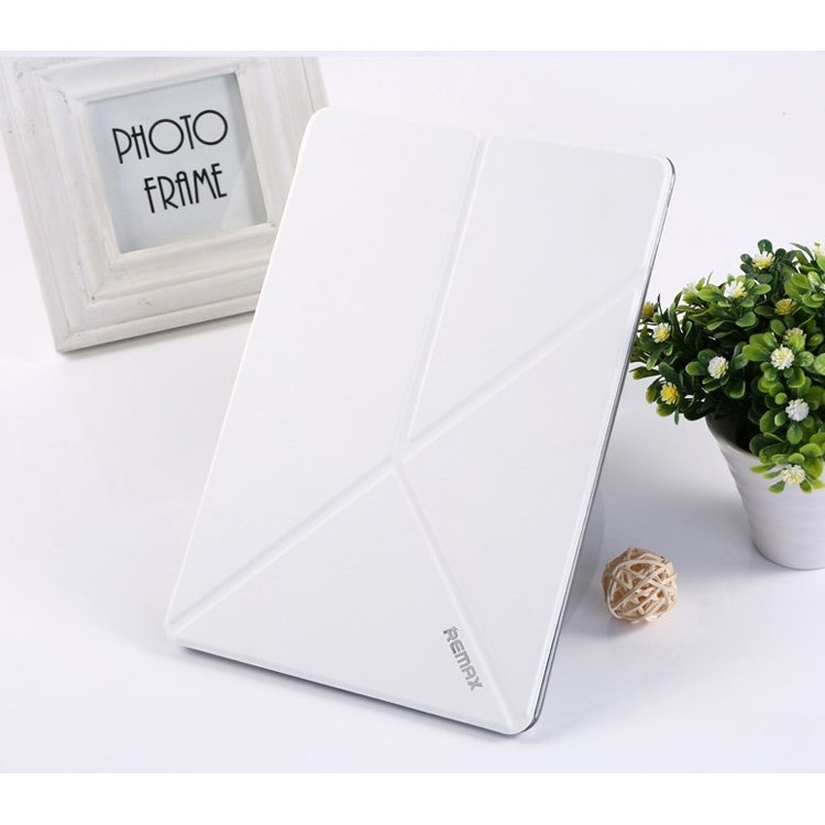REMAX Transformer Series Origami Stand Smart Leather Case for iPad Air 2 - White-3