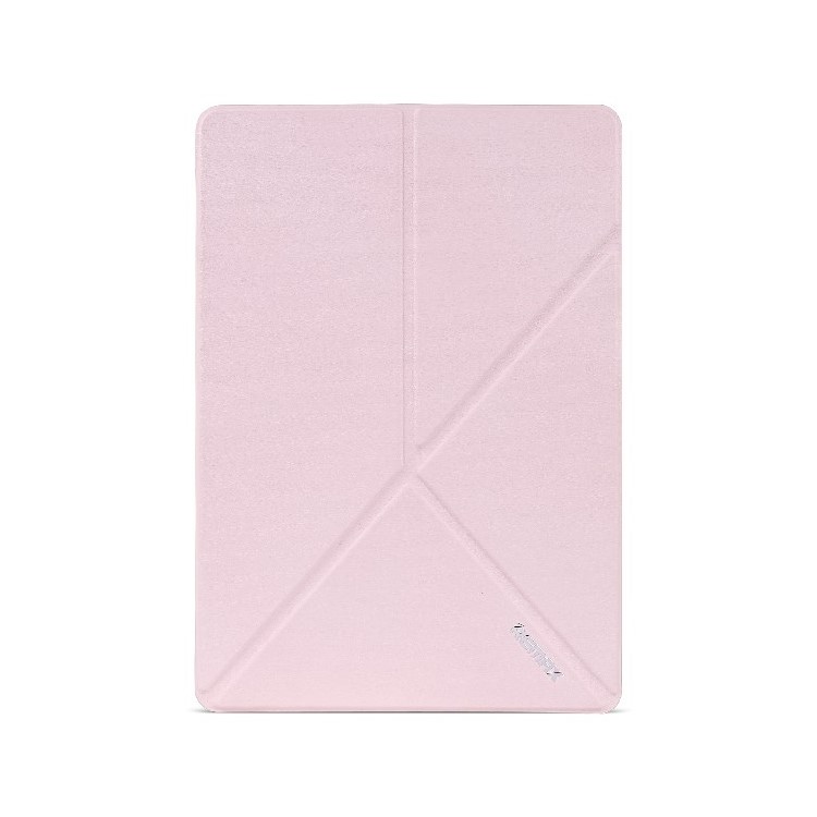 REMAX Transformer Series Origami Stand Smart Leather Cover for iPad Air 2 - Pink-1