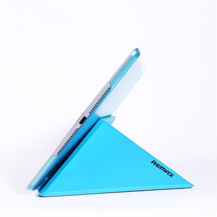 REMAX for iPad Air 2 Transformer Series Origami Stand Smart Leather Cover - Blue-4
