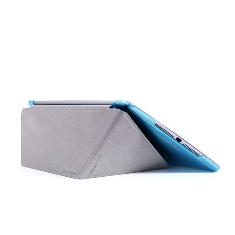 REMAX for iPad Air 2 Transformer Series Origami Stand Smart Leather Cover - Blue-5
