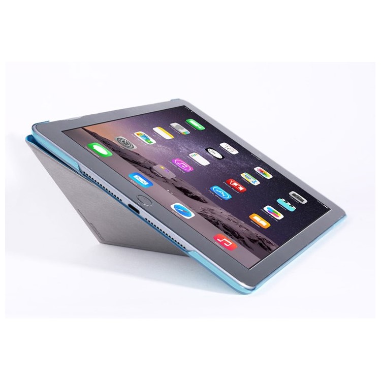 REMAX for iPad Air 2 Transformer Series Origami Stand Smart Leather Cover - Blue-7