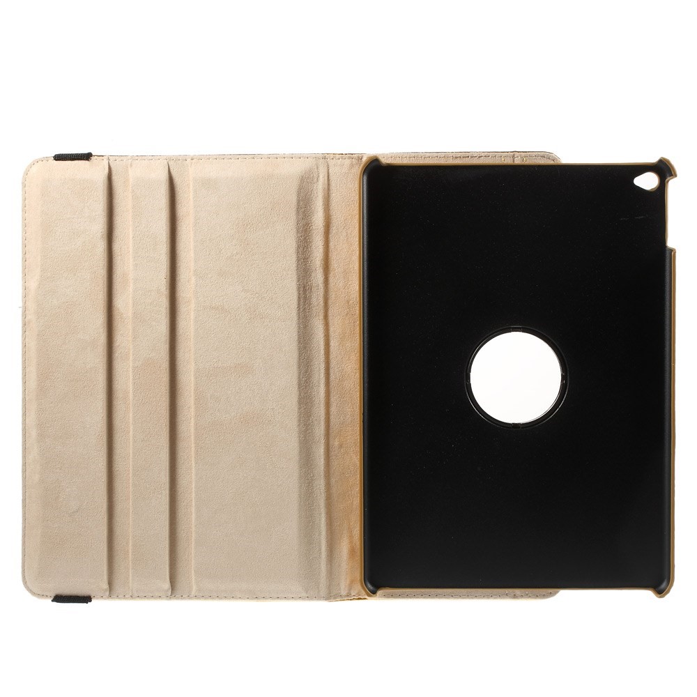 Gold Crocodile Texture PU Leather Cover Case for iPad Air 2 w/ 360 Degree Rotary Stand-9