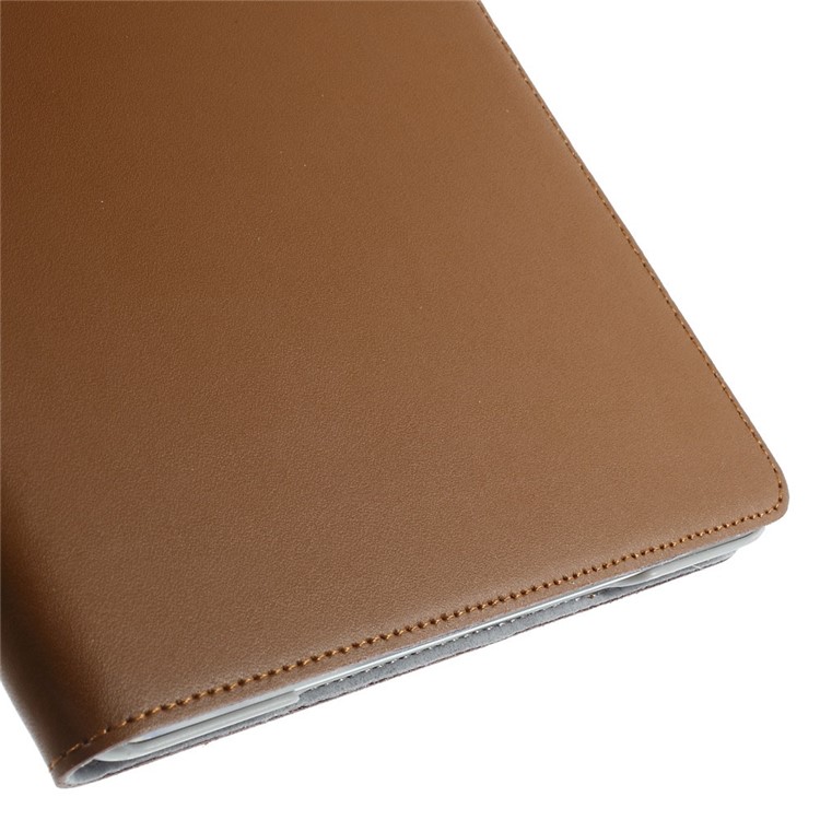 Brown DOORMOON Smart Genuine Leather Stand Case for iPad Air 2-6