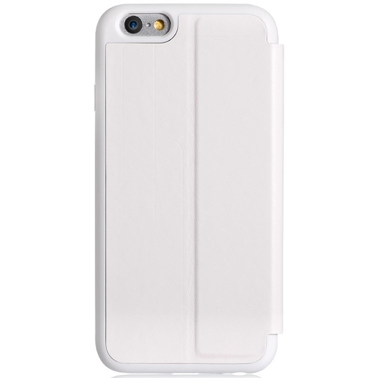 VOUNI Visual Series Unique View Window Leather Case for iPhone 6 Plus / 6s Plus 5.5 Inch - White-2