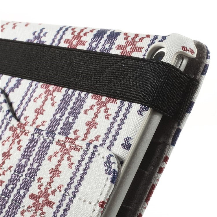 Blue Deer & Red Snow 360-degree Swivel Stand Leather Shell for iPad Air 2 w/ Elastic Band-8