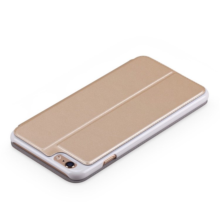 MOMAX Flip View Slide Answer Leather Stand Cover for iPhone 6 Plus / 6s Plus - Gold-6