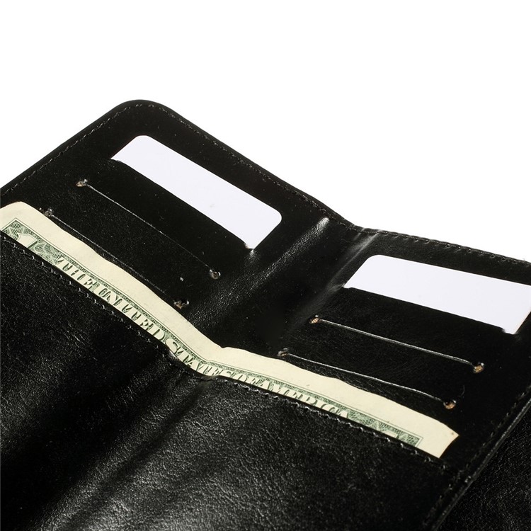 Universal Crazy Horse Wallet Leather Case Pouch for iPhone 6 Plus / 6s Plus, Galaxy Note 4 Etc, Size: 16 x 8cm - Black-10