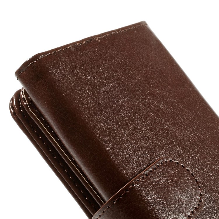 Universal Crazy Horse Leather Wallet Case Shell for iPhone 6 Plus / 6s Plus, Galaxy Note 4 Etc, Size: 16 x 8cm - Brown-8