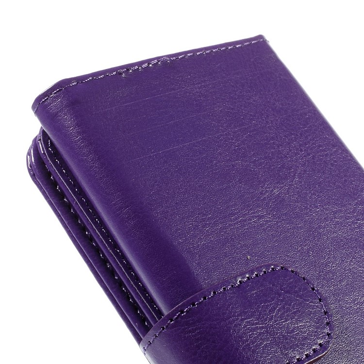 Universal Crazy Horse Leather Wallet Case Cover for iPhone 6 Plus / 6s Plus, Galaxy Note 4 Etc, Size: 16 x 8cm - Purple-8