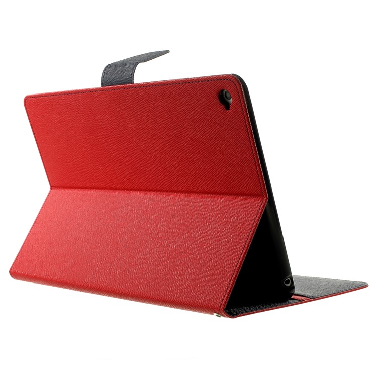 MERCURY Goospery Fancy Diary Leather Stand Case for iPad Air 2 - Red-4