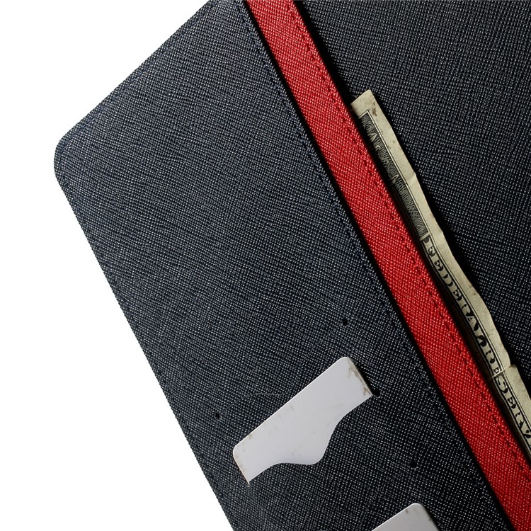MERCURY Goospery Fancy Diary Leather Stand Case for iPad Air 2 - Red-6