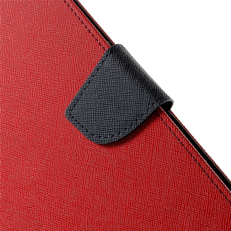MERCURY Goospery Fancy Diary Leather Stand Case for iPad Air 2 - Red-7
