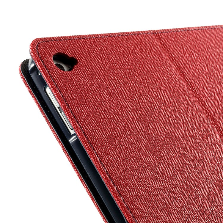 MERCURY Goospery Fancy Diary Leather Stand Case for iPad Air 2 - Red-9