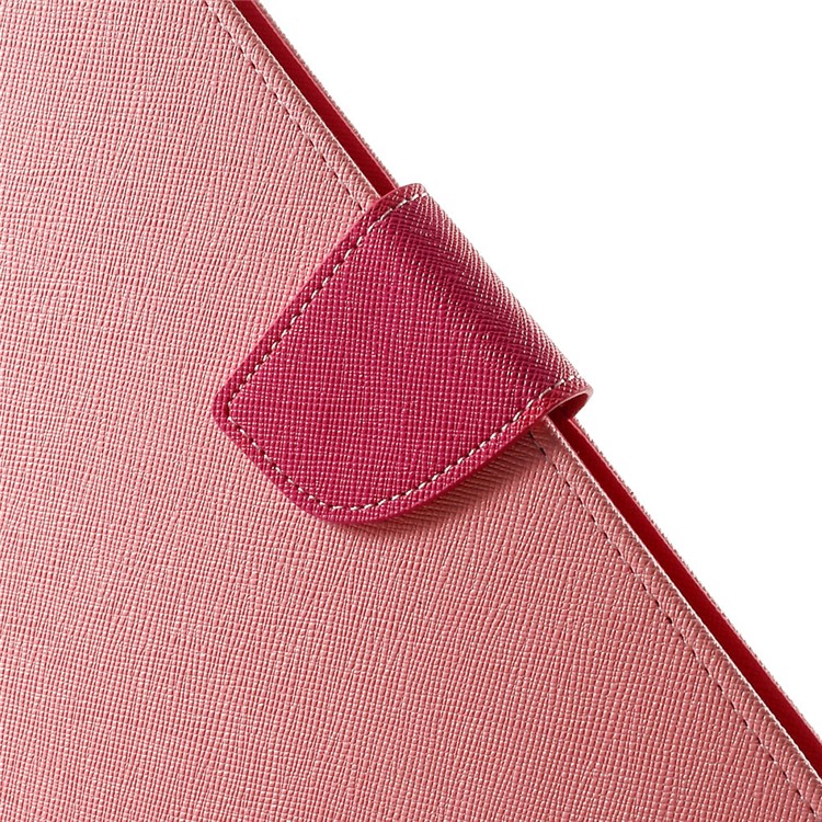 MERCURY Goospery Fancy Diary for iPad Air 2 Wallet Leather Stand Cover - Pink-7
