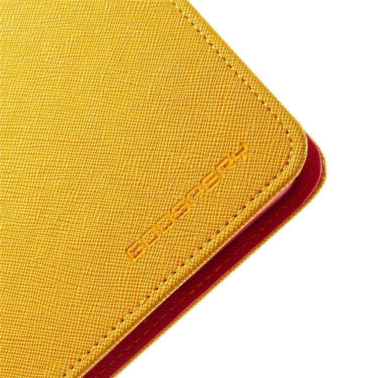 MERCURY Goospery Fancy Diary for iPad Air 2 Wallet Leather Stand Cover - Orange-8