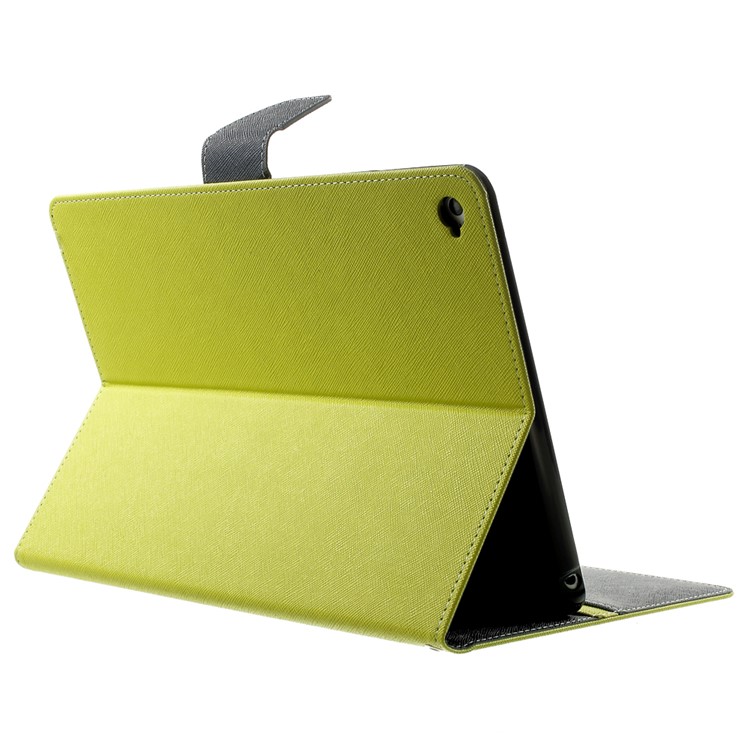 MERCURY Goospery Fancy Diary for iPad Air 2 Wallet Leather Stand Cover - Green-4