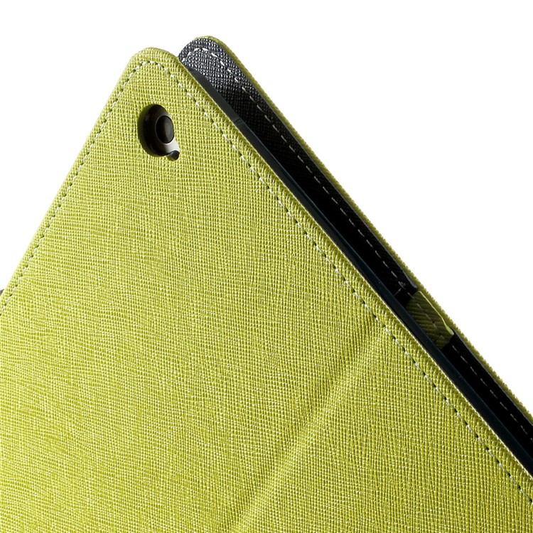 MERCURY Goospery Fancy Diary for iPad Air 2 Wallet Leather Stand Cover - Green-9