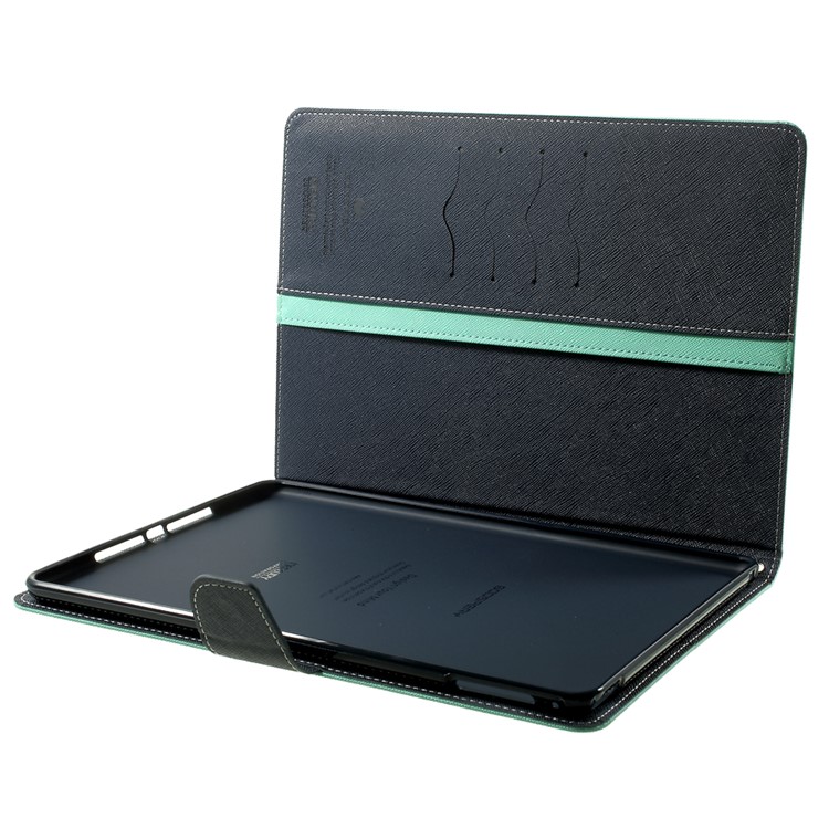 MERCURY Goospery Fancy Diary for iPad Air 2 Wallet Leather Stand Shell - Cyan-10