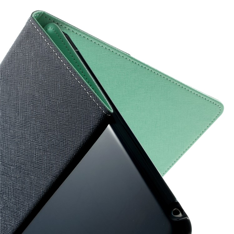 MERCURY Goospery Fancy Diary for iPad Air 2 Wallet Leather Stand Shell - Cyan-6