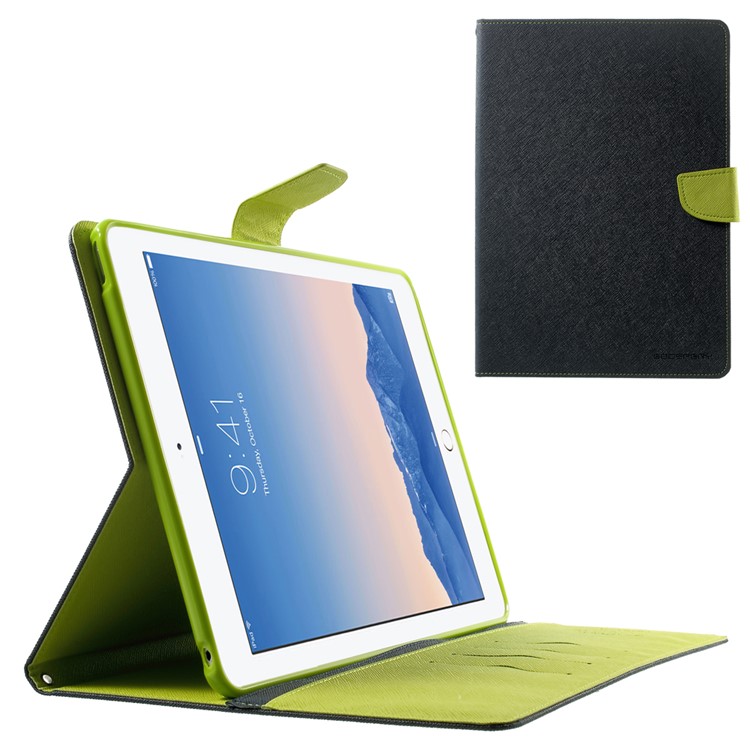 MERCURY Goospery Fancy Diary for iPad Air 2 Wallet Leather Stand Shell - Blue-1
