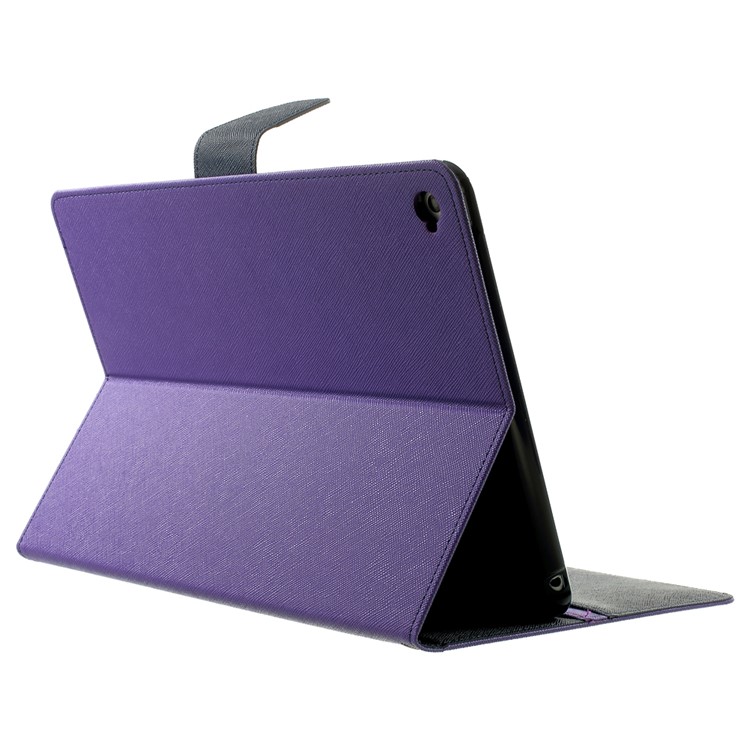 MERCURY Goospery Fancy Diary for iPad Air 2 Wallet Leather Stand Shell - Purple-4