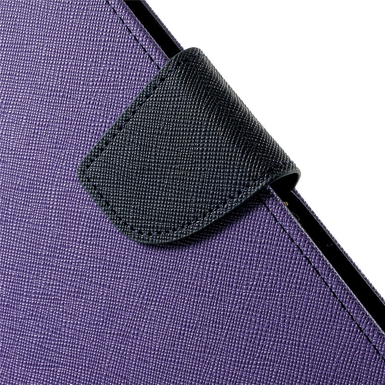 MERCURY Goospery Fancy Diary for iPad Air 2 Wallet Leather Stand Shell - Purple-7