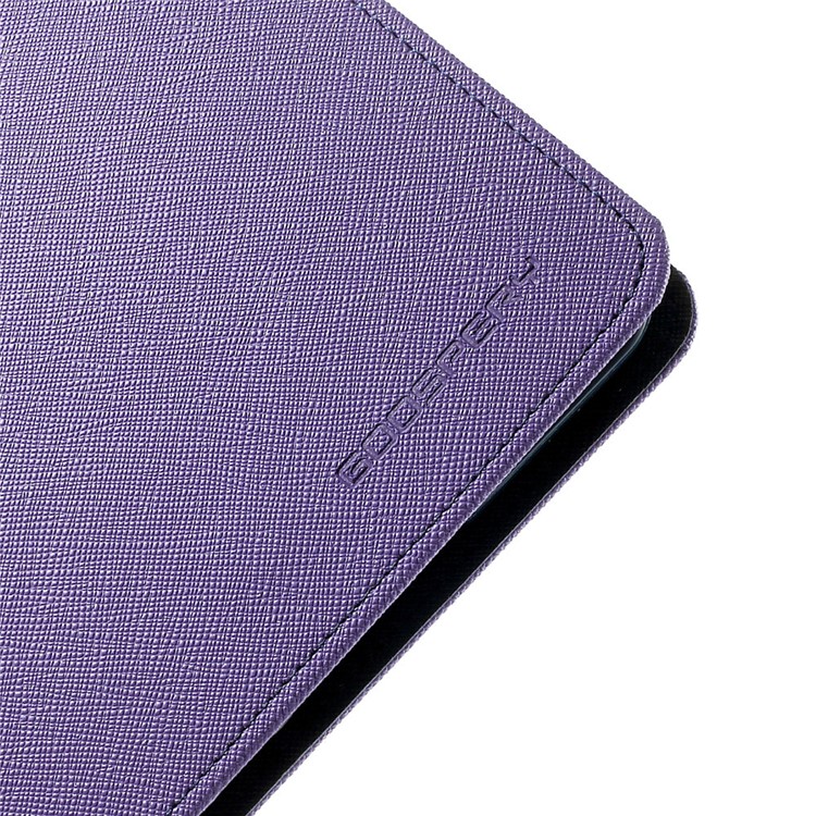 MERCURY Goospery Fancy Diary for iPad Air 2 Wallet Leather Stand Shell - Purple-8