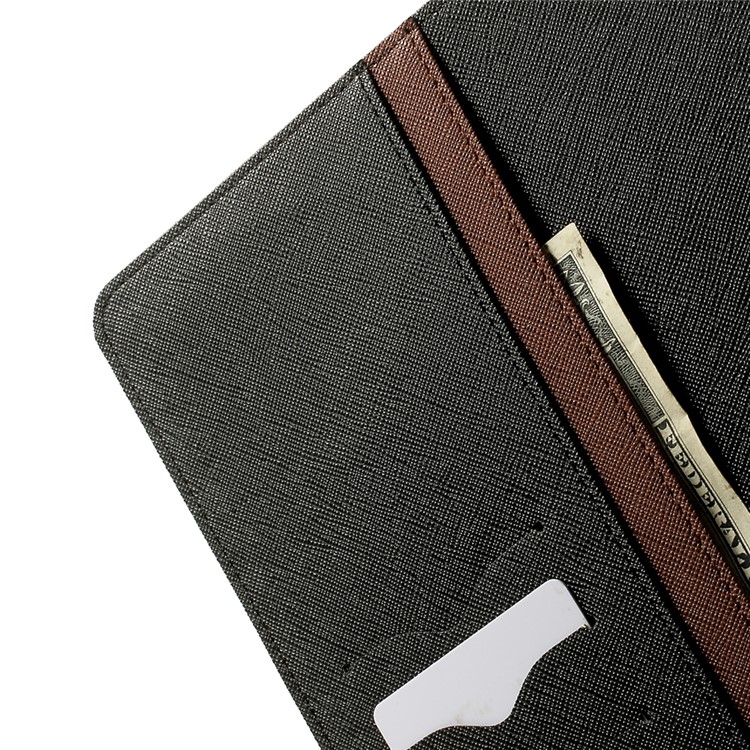 MERCURY Goospery Fancy Diary for iPad Air 2 Wallet Leather Stand Shell - Brown-6